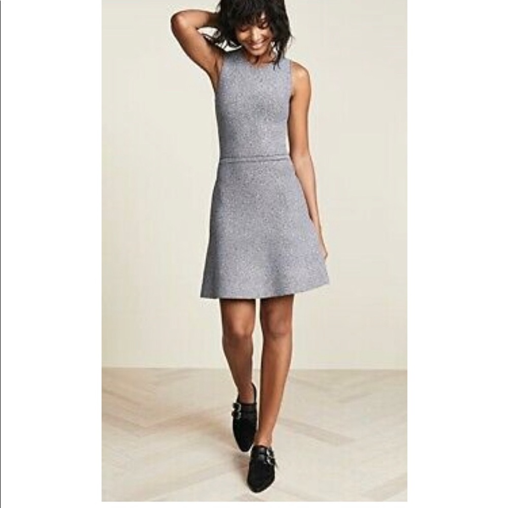 Theory Marl Fit & Flare Dress S NWOT $395 Orig.